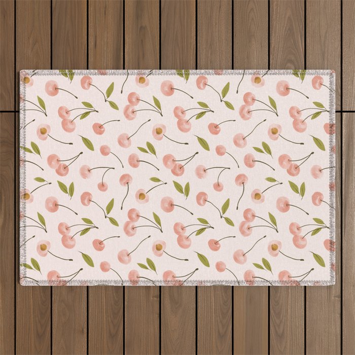 Pink cherry Outdoor Rug Gallery Image 1