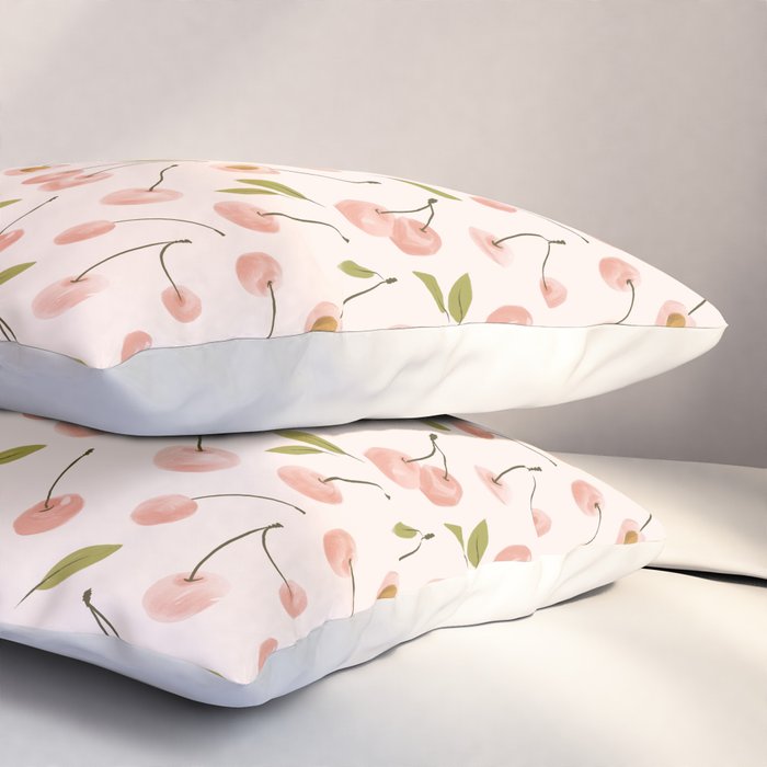 Pink cherry Pillow Sham Gallery Image 3