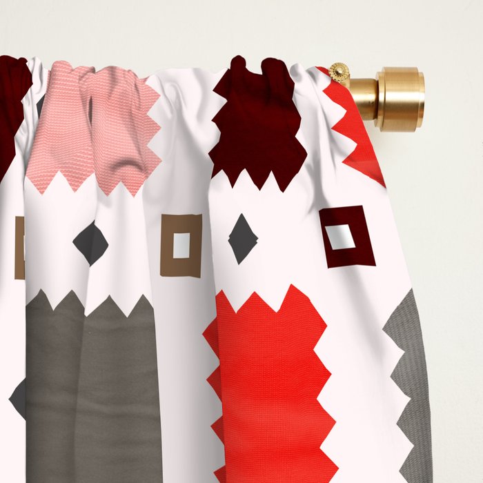 Christmas Quilt - pattern no3 Window Curtain Gallery Image 2