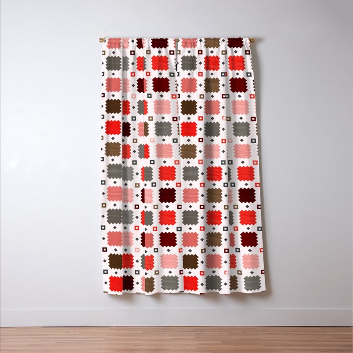 Christmas Quilt - pattern no3 Window Curtain Gallery Image 3