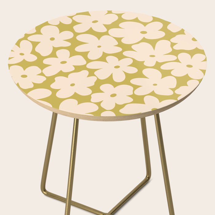 Yellow and Cream - 70's Daisy Side Table Gallery Image 2
