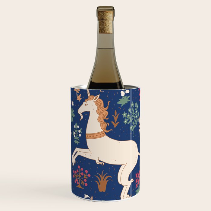 Magical Medieval Unicorn Forest Wine Chiller Gallery Image 1