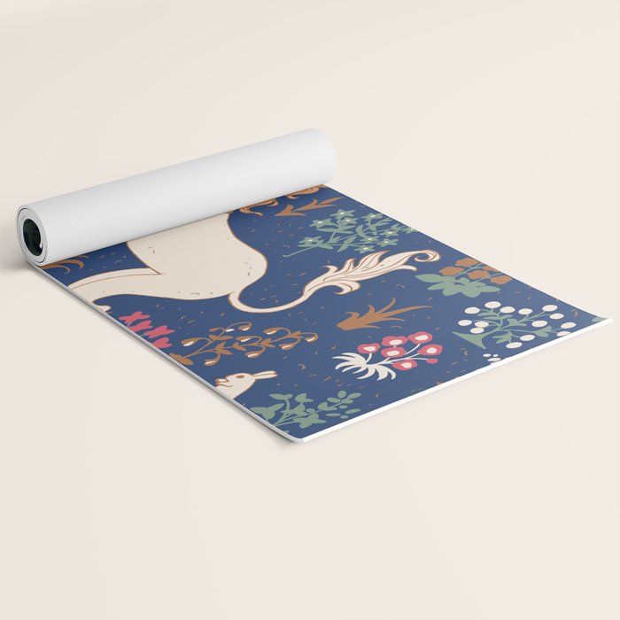 Magical Medieval Unicorn Forest Yoga Mat Gallery Image 2