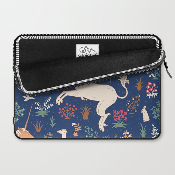 Magical Medieval Unicorn Forest Laptop Sleeve Gallery Image 2