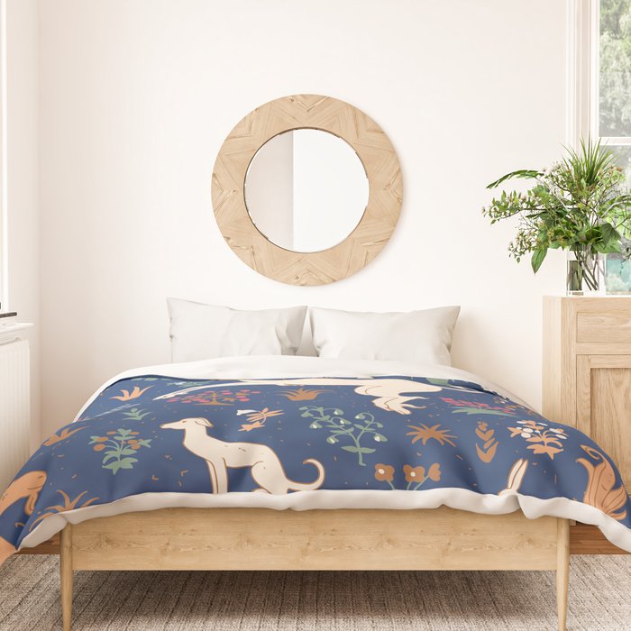 Magical Medieval Unicorn Forest Duvet Cover Gallery Image 3