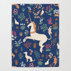 Magical Medieval Unicorn Forest Poster Gallery Image 4