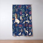 Magical Medieval Unicorn Forest Window Curtain Gallery Image 3