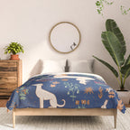 Magical Medieval Unicorn Forest Comforter Gallery Image 3