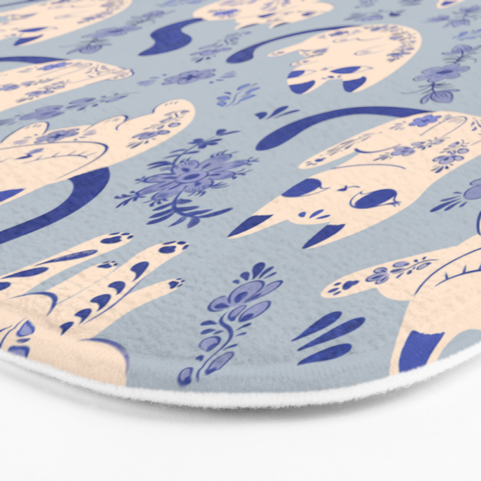 Purrcelin Cats Bath Mat Gallery Image 3