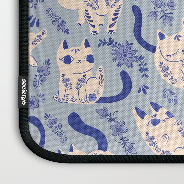 Purrcelin Cats Laptop Sleeve Gallery Image 3