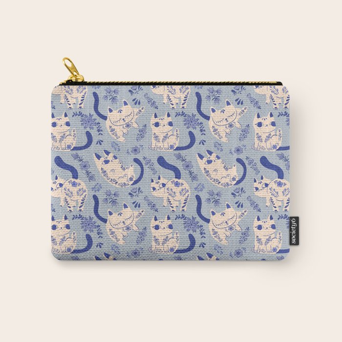 Purrcelin Cats Carry All Pouch Gallery Image 1