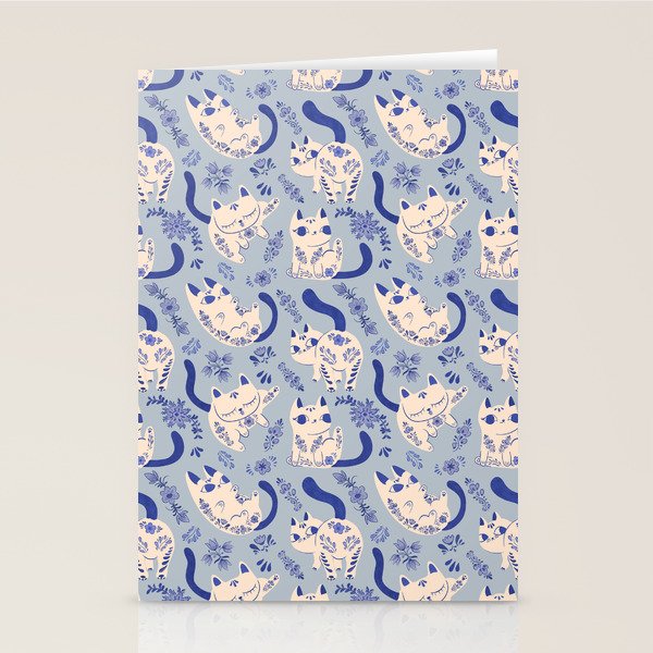 Purrcelin Cats Stationery Card Gallery Image 1