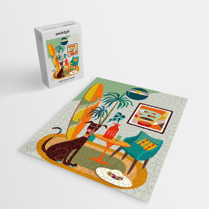 Retro MCM beach home  Jigsaw Puzzle Gallery Image 2