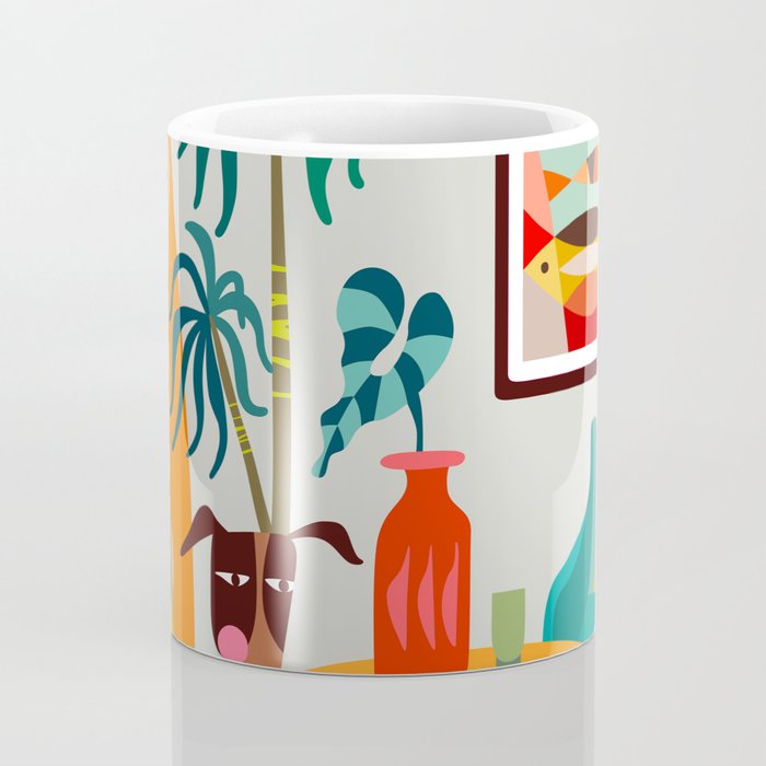 Retro MCM beach home  Coffee Mug Gallery Image 4