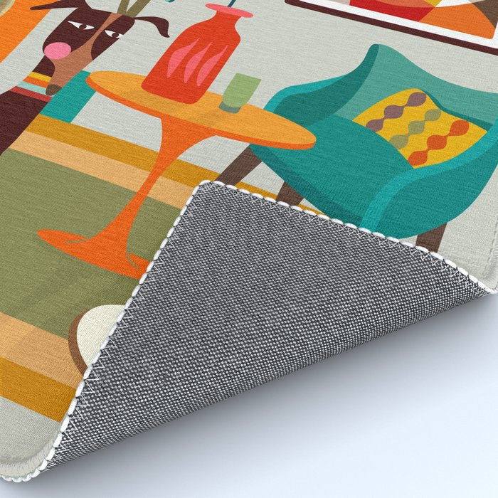 Retro MCM beach home  Rug Gallery Image 4