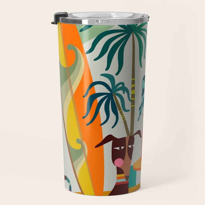 Retro MCM beach home  Travel Mug Gallery Image 3