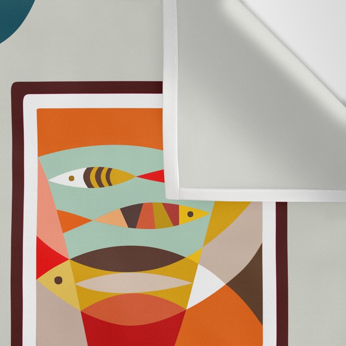 Retro MCM beach home  Wall Tapestry Gallery Image 3