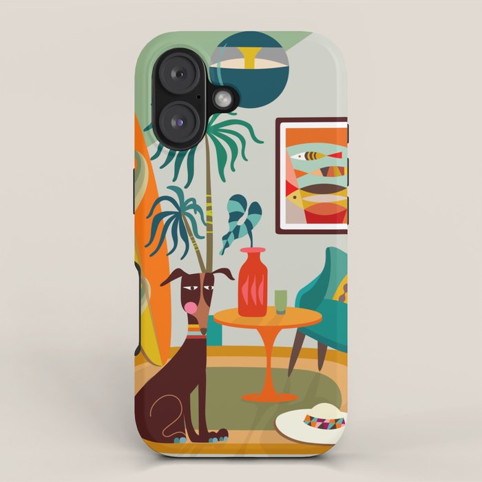 Retro MCM beach home  iPhone Case Gallery Image 1