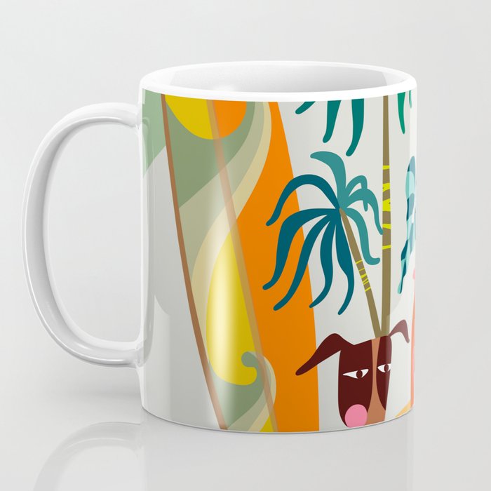 Retro MCM beach home  Coffee Mug Gallery Image 3
