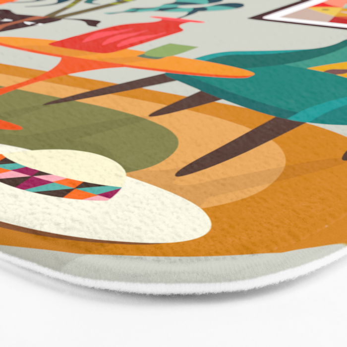 Retro MCM beach home  Bath Mat Gallery Image 3