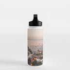 Positano by Night - Italy Europe Travel Photography - Nautical Amalfi Photo Art Print - Pastel Color Water Bottle Gallery Image 3