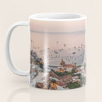 Positano by Night - Italy Europe Travel Photography - Nautical Amalfi Photo Art Print - Pastel Color Coffee Mug Gallery Image 3