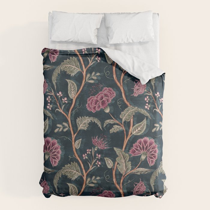 Indienne Vine - Midnight Velvet  Duvet Cover Gallery Image 6