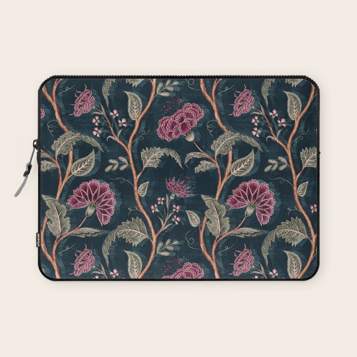 Indienne Vine - Midnight Velvet  Laptop Sleeve Gallery Image 1