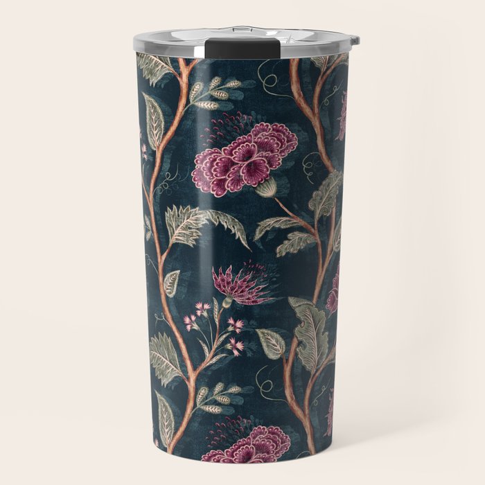 Indienne Vine - Midnight Velvet  Travel Mug Gallery Image 1