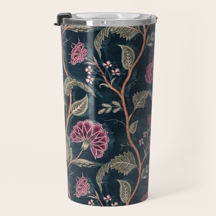 Indienne Vine - Midnight Velvet  Travel Mug Gallery Image 3