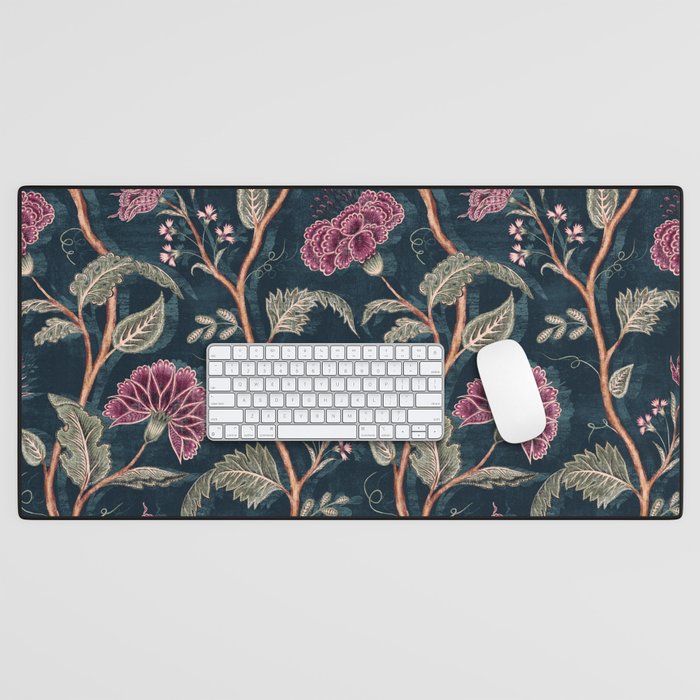 Indienne Vine - Midnight Velvet  Desk Mat Gallery Image 1