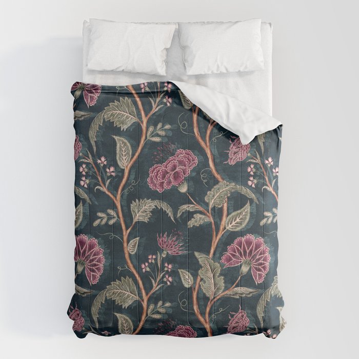 Indienne Vine - Midnight Velvet  Comforter Gallery Image 1