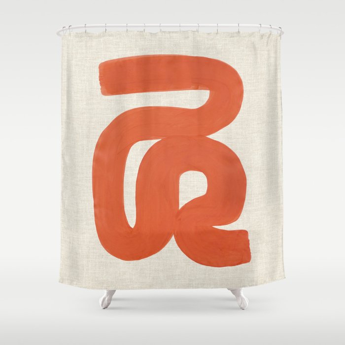 Orange River Bend Shower Curtain Gallery Image 1