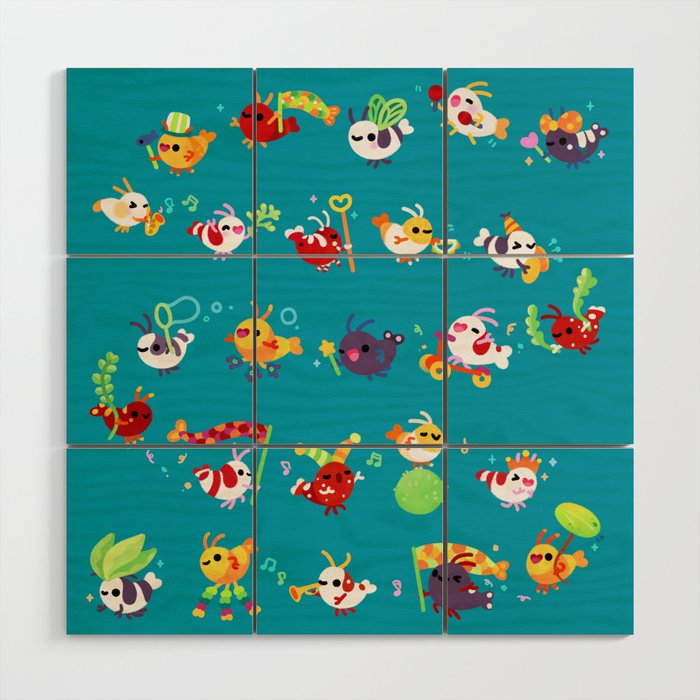 Shrimp march Wood Wall Art Gallery Image 1