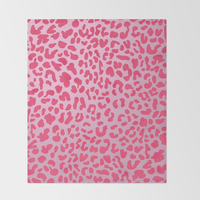 Candy Pink Leopard Throw Blanket Gallery Image 2