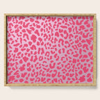 Candy Pink Leopard Serving Tray Gallery Image 1