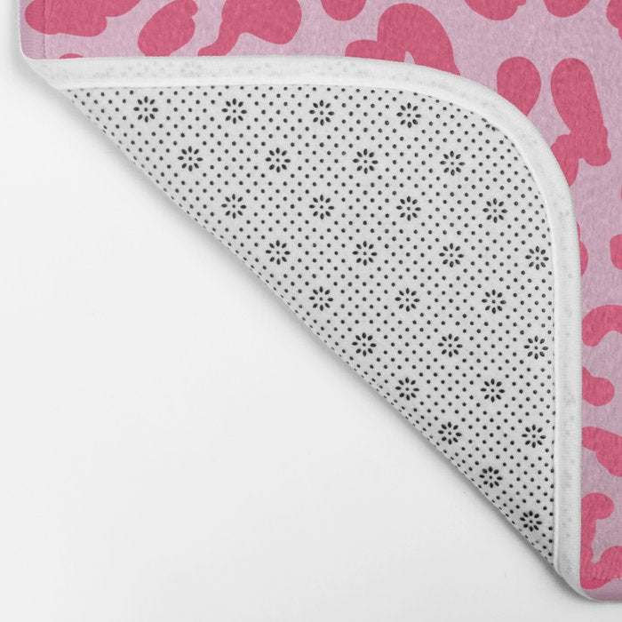 Candy Pink Leopard Bath Mat Gallery Image 2