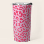 Candy Pink Leopard Travel Mug Gallery Image 2