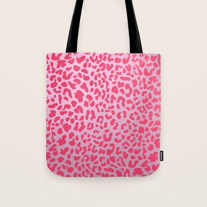 Candy Pink Leopard Tote Bag Gallery Image 1