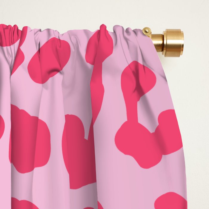 Candy Pink Leopard Window Curtain Gallery Image 2
