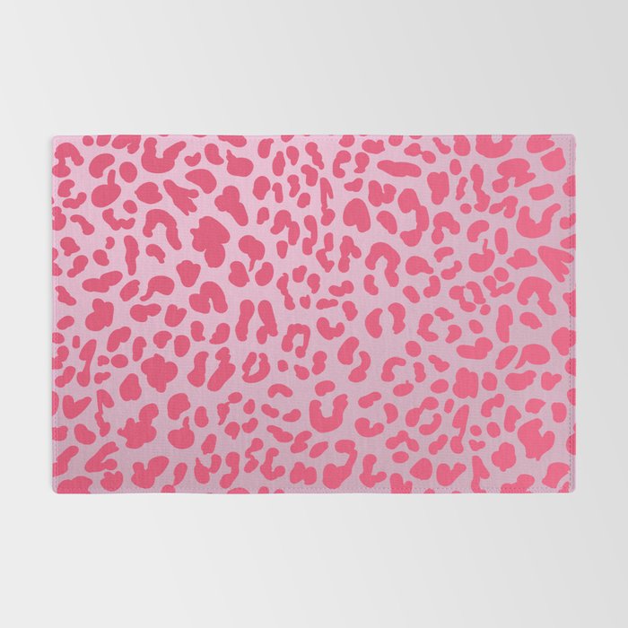 Candy Pink Leopard Rug Gallery Image 2