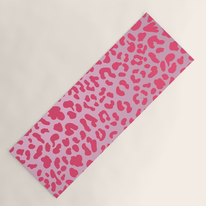 Candy Pink Leopard Yoga Mat Gallery Image 1