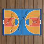 Basketball Colors | Street Court  Outdoor Rug Gallery Image 1