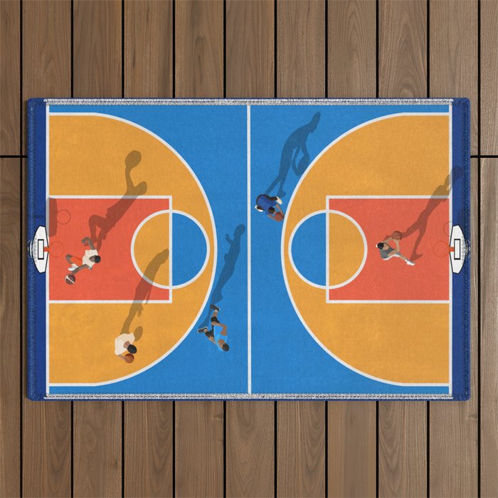 Basketball Colors | Street Court  Outdoor Rug Gallery Image 1