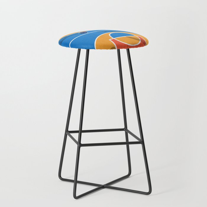 Basketball Colors | Street Court  Stool Gallery Image 1