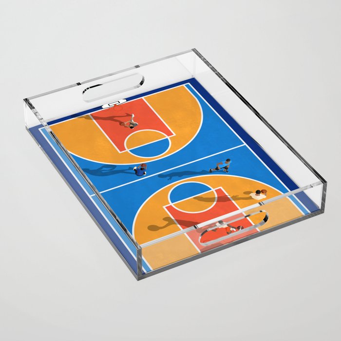 Basketball Colors | Street Court  Acrylic Tray Gallery Image 1