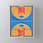 Basketball Colors | Street Court  Mini Art Print Gallery Image 1