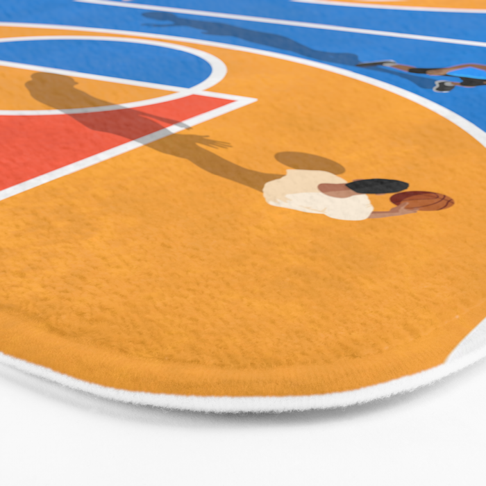 Basketball Colors | Street Court  Bath Mat Gallery Image 3