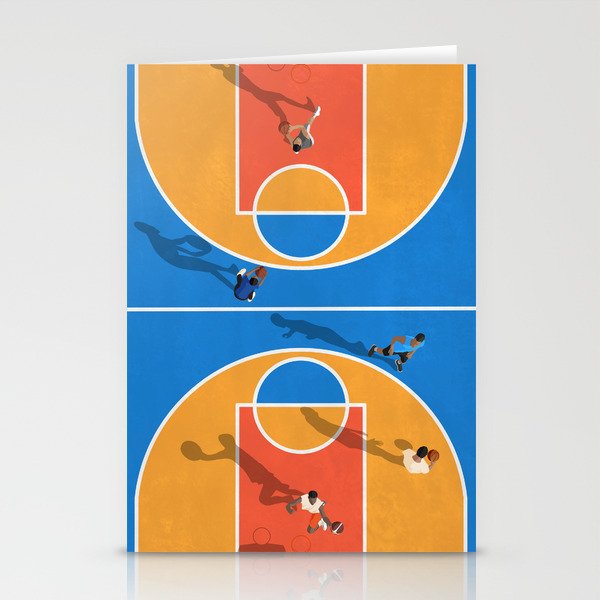 Basketball Colors | Street Court  Stationery Card Gallery Image 1