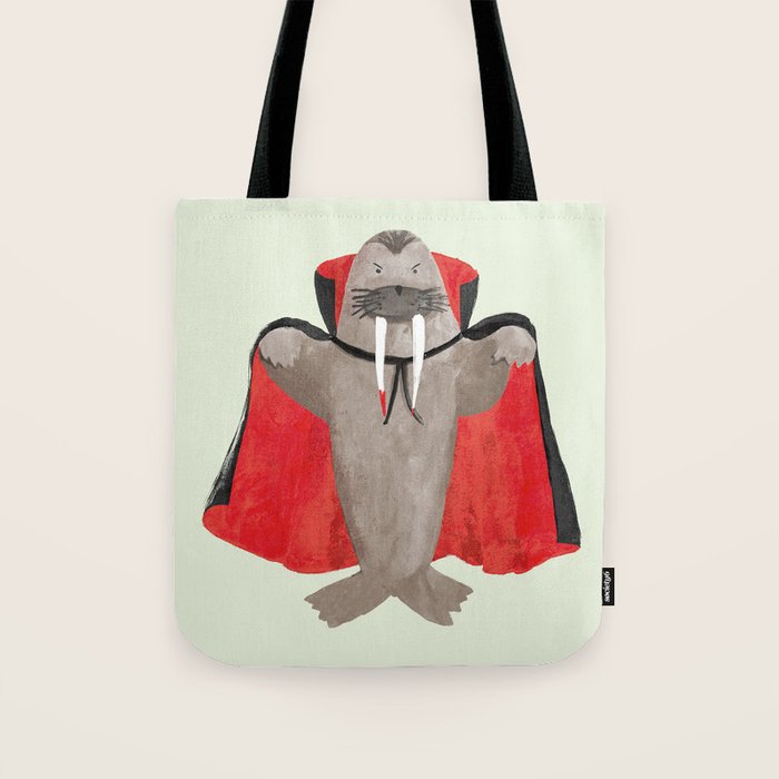 Vampire Walrus Tote Bag Gallery Image 1